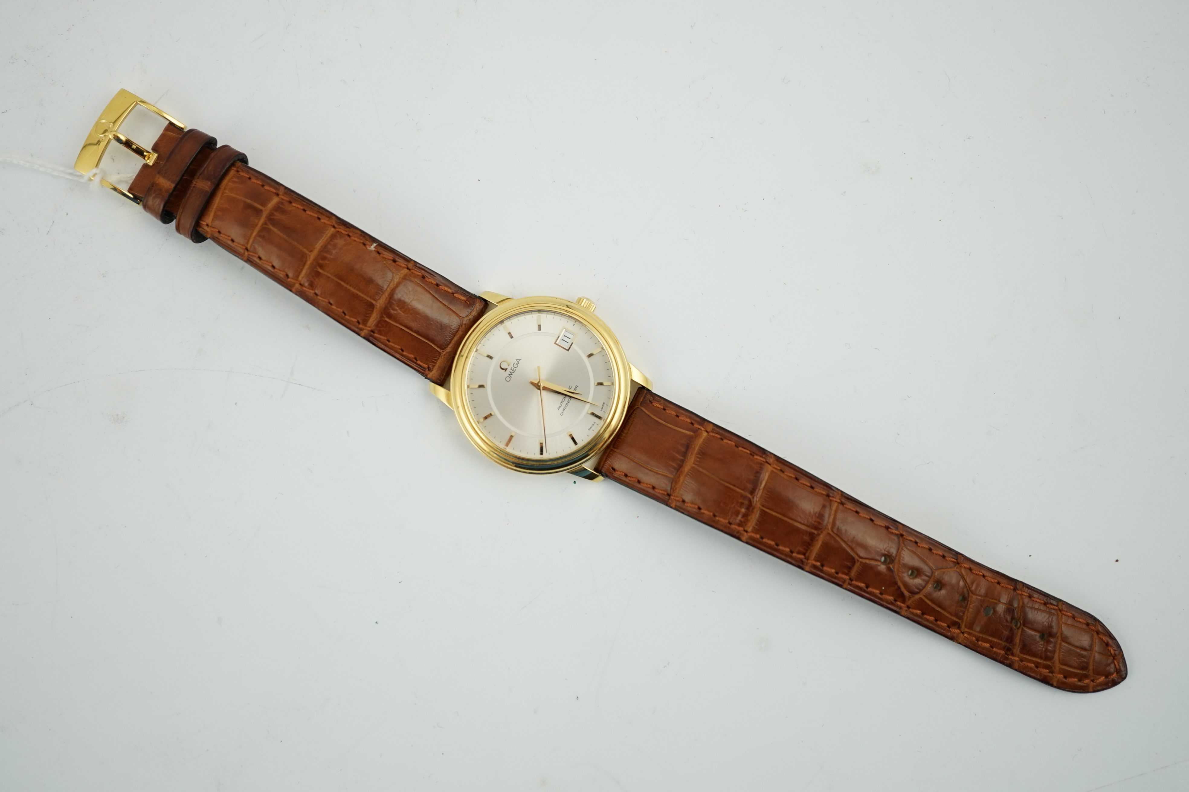 A gentleman's recent 18ct gold Omega Automatic Chronometer wrist watch